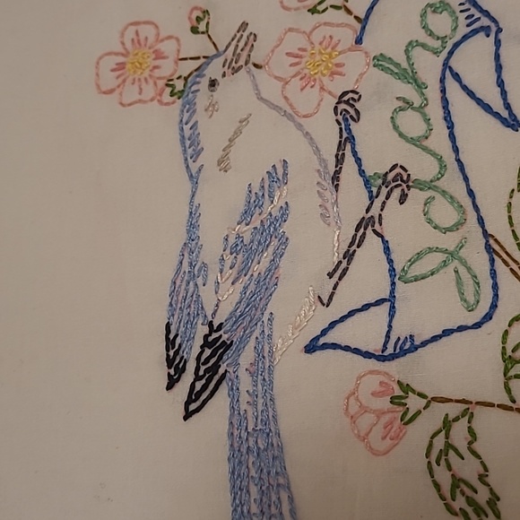 Vintage Hand Stitched Idaho State Bird & Flower - Picture 3 of 16
